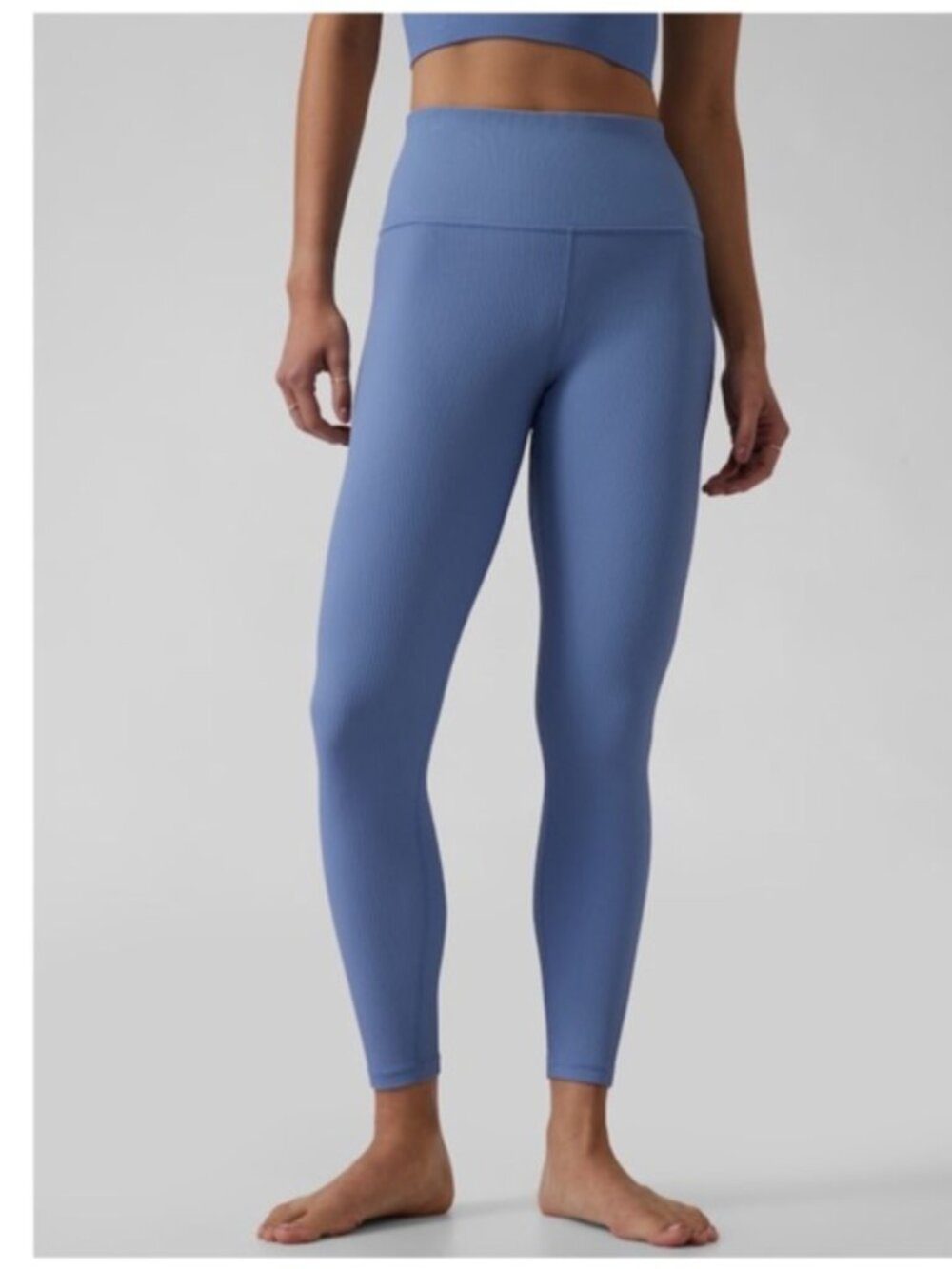 Athleta Women's Elation Rib Tight Cottage Blue Size Small